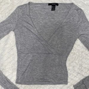 Forever 21 Long-Sleeve Crop Top